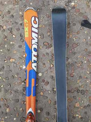 Skis Atomic Sx:7 180cm Con Fijaciones, Bastones Y Funda