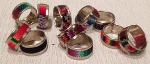 Anillos Alpaca Y Aguayo Regulables