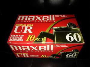 Caja X 7unidades Cassette Maxell 60 Min- Nuevos C/estampilla