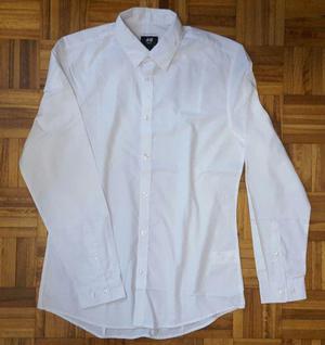 Camisa blanca slim fit marca HYM nueva!