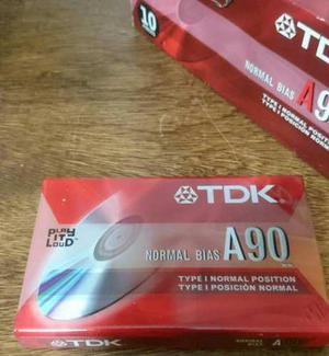 Cassette Audio Tdk A90 - Normal Bias - Nuevo Cerrados