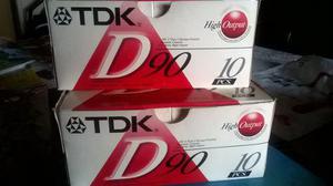 Cassettes Tdk - D90 High Ouput (en Caja 10 U.)