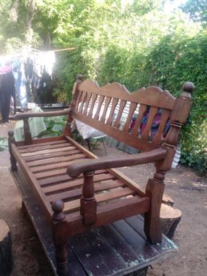 Futon de algarrobo de 3 cuerpos