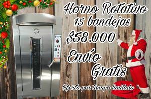 HORNO ROTATIVO DE 15 BANDEJAS "ENVIÓ GRATIS"