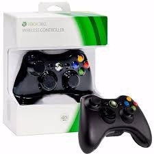 Joystick Xbox Negro Inalambrico Original En Caja