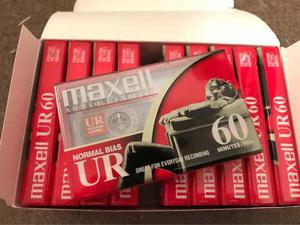 Lote X 10 Cassette Maxell Ur 60 Normal Bias Nuevos