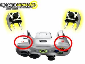 Pulsador Boton Lb / Rb Joystick Xbox 360 Nuevo Rosario