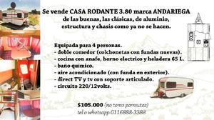 Vendo Casa Rodante Andariega 3.80