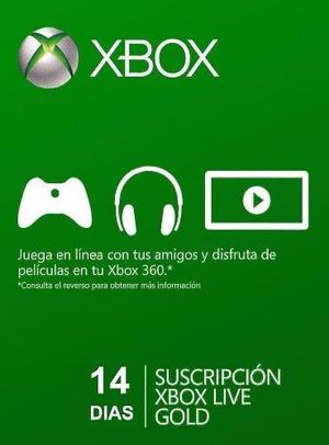Xbox Live Gold 14 Días Membresia -usa- Key #argencards