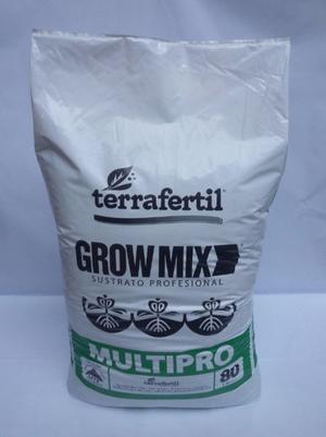 Grow Mix Multipro Fertilizado 80lts Ideal Indoor Terrafertil