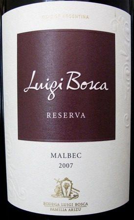 Luigi Bosca Reserva Malbec 2007
