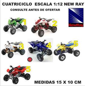 Moto A Escala 1/12 New Ray Atv Cuatriciclo