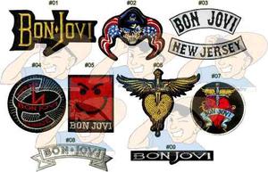 Parche Bordado Rock Jon Bon Jovi New Jersey X Unidad Adr