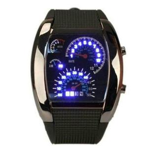 Reloj Pulsera Led Simula Tacometro Y Tablero Auto Tuning