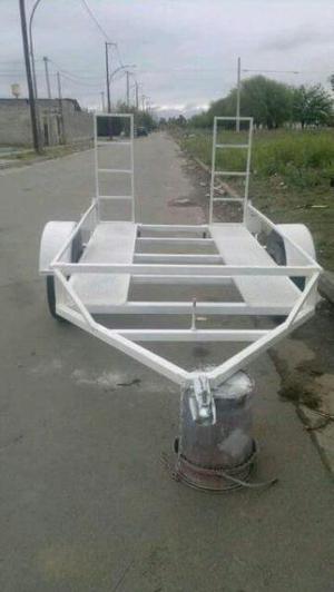 VENDO TRAILERS PLAYO PISO D CHAPA PARA CARGA CUATRI O MOTO