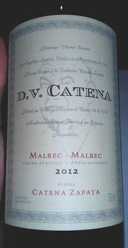 Vino Dv Catena Malbec Malbec 2012 En Don Torcuato