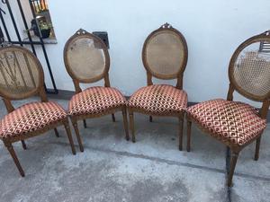 4 sillas de estilo luis xv