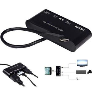 5in1 Micro Usb Mhl A Hdmi Hdtv Adaptador Usb Otg Sd Lector