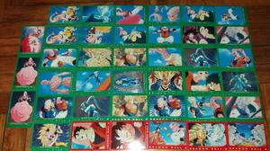 Dragon Ball Z Lote De Tarjetas Traiding Cards Roja Verde