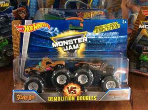 Hotwheels Monster Jam Pack Doble Scooby Doo Vs Monster Mutt