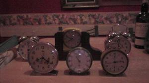 Lote De 6 Reloj Antiguo A Cuerdas Diferente Países