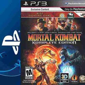 Mortal Kombat 9 Komplete Edition Ps3 Digital Envio Inmediato