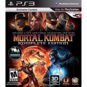 Mortal Kombat Komplete Edition Ps3 Digital Tenelo Ya