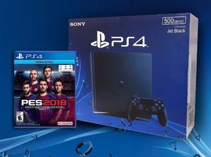 Play station 4 ultra slim nueva con pes 