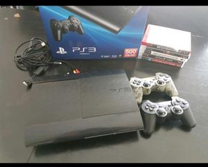 PlayStation gb, 2 joystick, 5 juegos.