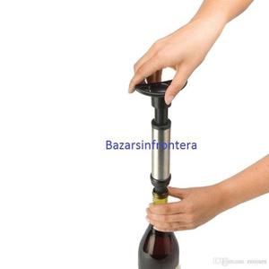 Set Bomba De Vacio Para Vino Vacuum- Bazarsinfrontera