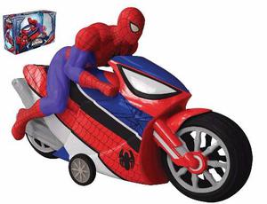 Spiderman Hombre Araña Moto Friccion Original Yellow-arbrex