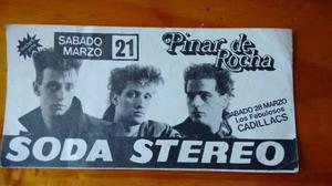 Tarjeta De Boliche Decada Del 80' - Soda Stereo