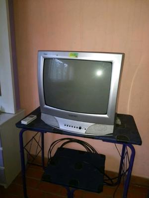 Televisor con mesa