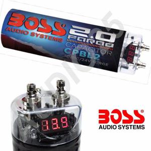 boss capacitor 2 faradios led neon azul 2018