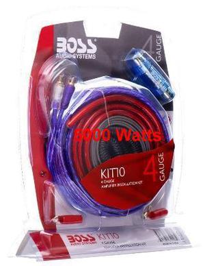 boss kit 10 4 gauge instalacion potencias hasta 5000 Watts