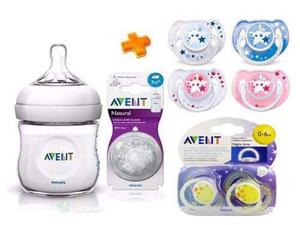 Avent Kit Recien Nacido Natural Mamadera +2 Chupetes+tetinas