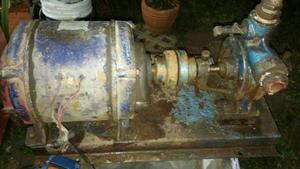 Bomba centrifuga con motor trifasico 3 hp