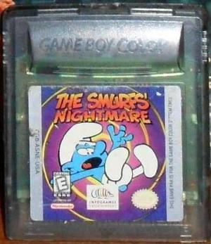 Cartuch Nintendo Game Boy Color Gbc Smurfs Nightmare Pitufos