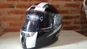 Casco Ls2 integral Ff384 Tunner Black White