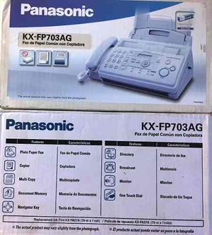 Fax Panasonic Kx-fp703ag De Papel Comun