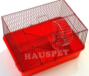 Hamstera Base Plástica Con Rueda Y Viruta - Hauspet