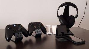 Kit Gamer Xbox One 3d Printed Stand Auriculares Joysticks +
