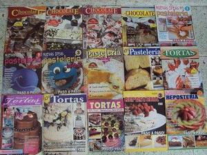LOTE DE REVISTAS DE REPOSTERIA, TORTAS Y CHOCOLATE. 15 EJEM