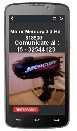 MERCURY 3.3 HP * EXCELENTE ESTADO $ 13800