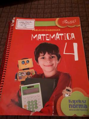 Matemática 4. Ed kapelusz