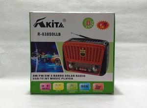 Radio Parlante M838: Panel Solar Lampara LED Bluetooth USB