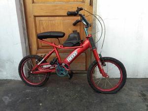 bicicleta rodado 16 super fuerte con amortiguacion