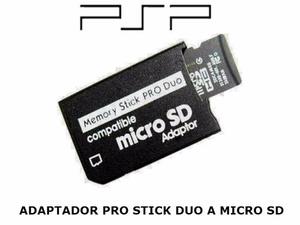 Adaptador De Memoria Pro Stick Duo A Micro Sd Psp