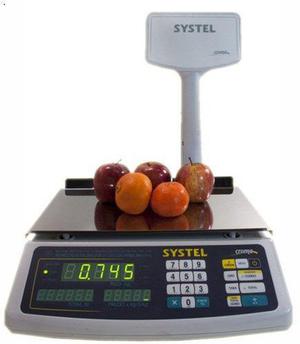 Balanza Digital Systel Croma 30 Kg Bateria Puerto Impresor