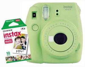 Camara Fuji Instax Mini 9 Verde Selfie + 10 Fotos Envío !